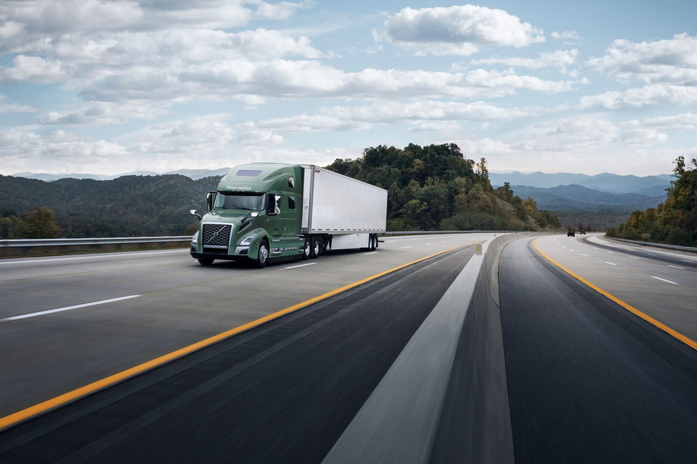 Stepanov Trucking truck on the highway